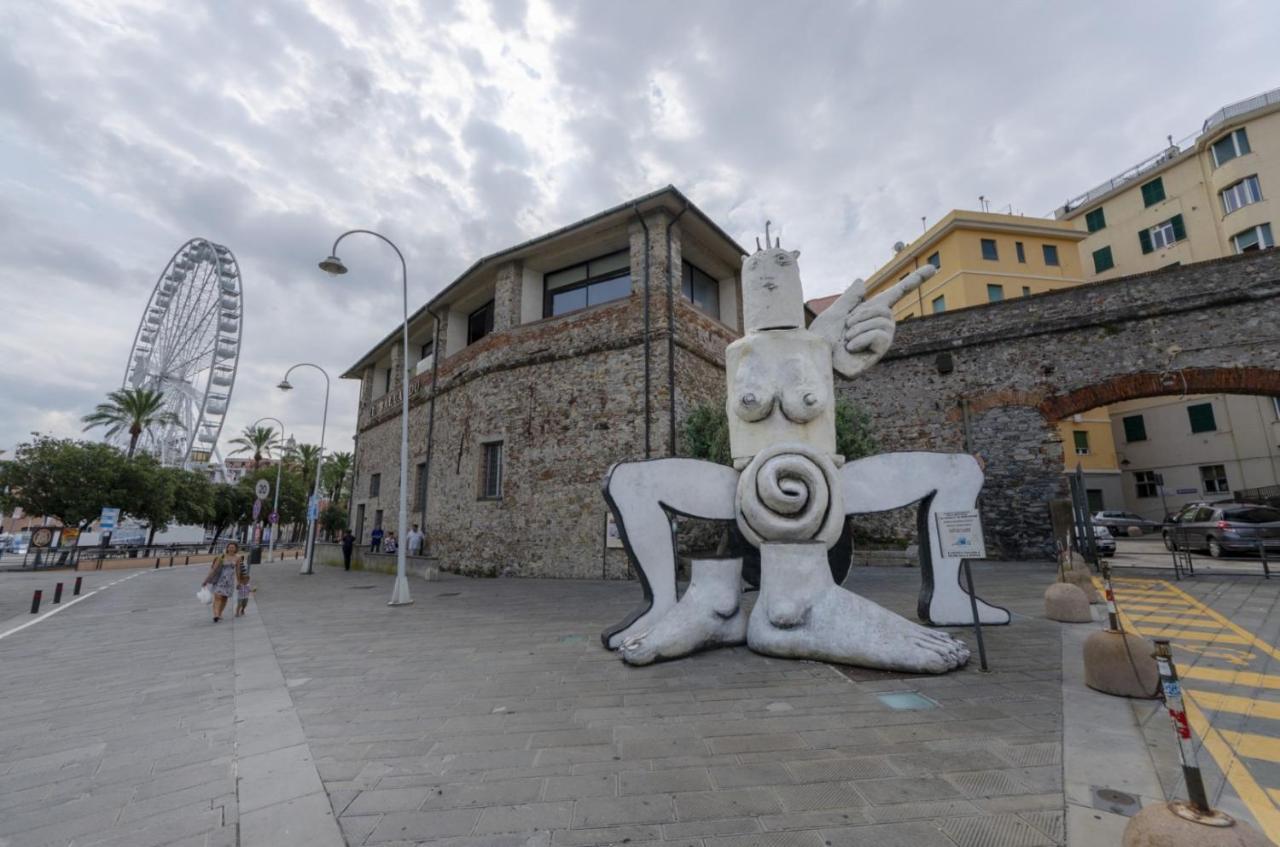 Ferienwohnung Joivy Warm Family Flat For 9, Near Porto Antico Genua Exterior foto
